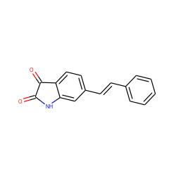 O=C1Nc2cc(/C=C/c3ccccc3)ccc2C1=O ZINC000040846053