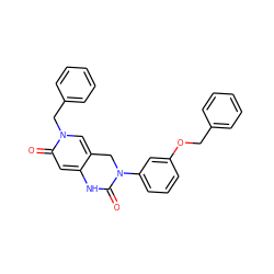 O=C1Nc2cc(=O)n(Cc3ccccc3)cc2CN1c1cccc(OCc2ccccc2)c1 ZINC001772593743