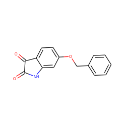 O=C1Nc2cc(OCc3ccccc3)ccc2C1=O ZINC000031866879