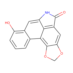 O=C1Nc2cc3c(O)cccc3c3c4c(cc1c23)OCO4 ZINC000006094233