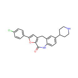 O=C1Nc2ccc(C3CCNCC3)cc2Cc2cc(-c3ccc(Cl)cc3)oc21 ZINC000096270553