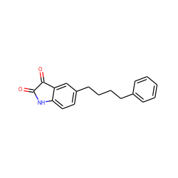 O=C1Nc2ccc(CCCCc3ccccc3)cc2C1=O ZINC000066252171