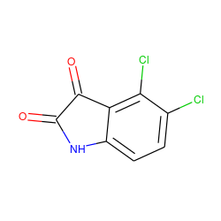 O=C1Nc2ccc(Cl)c(Cl)c2C1=O ZINC000004530445