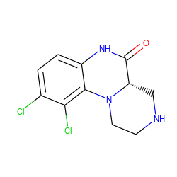 O=C1Nc2ccc(Cl)c(Cl)c2N2CCNC[C@@H]12 ZINC000026152121