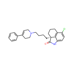 O=C1Nc2ccc(Cl)c3c2[C@]1(CCCCN1CC=C(c2ccccc2)CC1)CCC3 ZINC000013479530