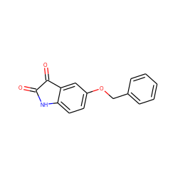 O=C1Nc2ccc(OCc3ccccc3)cc2C1=O ZINC000022222987