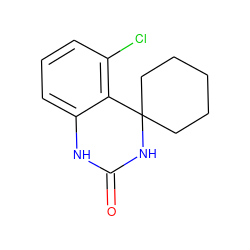 O=C1Nc2cccc(Cl)c2C2(CCCCC2)N1 ZINC000028373519