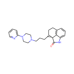 O=C1Nc2cccc3c2[C@]1(CCCCN1CCN(c2ccccn2)CC1)CCC3 ZINC000001896324