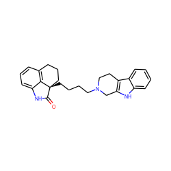 O=C1Nc2cccc3c2[C@]1(CCCCN1CCc2c([nH]c4ccccc24)C1)CCC3 ZINC000002007271