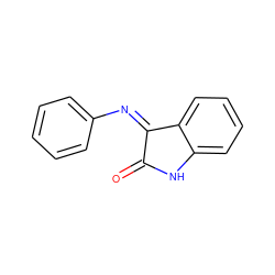 O=C1Nc2ccccc2/C1=N/c1ccccc1 ZINC000013465608