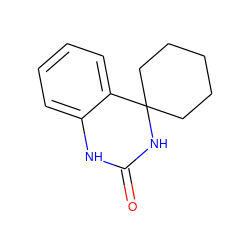 O=C1Nc2ccccc2C2(CCCCC2)N1 ZINC000028373638