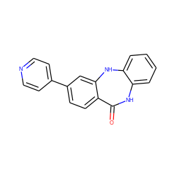 O=C1Nc2ccccc2Nc2cc(-c3ccncc3)ccc21 ZINC000063540014