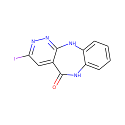 O=C1Nc2ccccc2Nc2nnc(I)cc21 ZINC000063298570