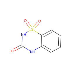 O=C1Nc2ccccc2S(=O)(=O)N1 ZINC000006583312