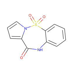 O=C1Nc2ccccc2S(=O)(=O)n2cccc21 ZINC000006583319