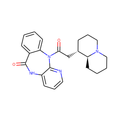 O=C1Nc2cccnc2N(C(=O)C[C@@H]2CCCN3CCCC[C@@H]23)c2ccccc21 ZINC000026821112