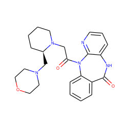 O=C1Nc2cccnc2N(C(=O)CN2CCCC[C@@H]2CN2CCOCC2)c2ccccc21 ZINC000029463704