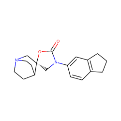 O=C1O[C@@]2(CN3CCC2CC3)CN1c1ccc2c(c1)CCC2 ZINC000036079922