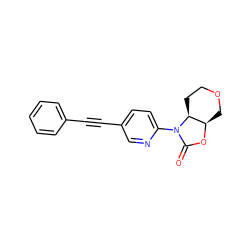 O=C1O[C@@H]2COCC[C@@H]2N1c1ccc(C#Cc2ccccc2)cn1 ZINC000144599326