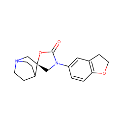 O=C1O[C@]2(CN3CCC2CC3)CN1c1ccc2c(c1)CCO2 ZINC000034658973