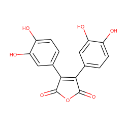 O=C1OC(=O)C(c2ccc(O)c(O)c2)=C1c1ccc(O)c(O)c1 ZINC000038151740