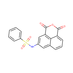 O=C1OC(=O)c2cc(NS(=O)(=O)c3ccccc3)cc3cccc1c23 ZINC000095582887