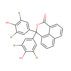 O=C1OC(c2cc(Br)c(O)c(Br)c2)(c2cc(Br)c(O)c(Br)c2)c2cccc3cccc1c23 ZINC000034801980