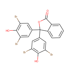 O=C1OC(c2cc(Br)c(O)c(Br)c2)(c2cc(Br)c(O)c(Br)c2)c2ccccc21 ZINC000004284467