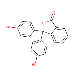 O=C1OC(c2ccc(O)cc2)(c2ccc(O)cc2)c2ccccc21 ZINC000003831317