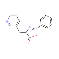 O=C1OC(c2ccccc2)=N/C1=C\c1cccnc1 ZINC000005011558