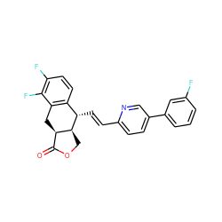 O=C1OC[C@H]2[C@@H]1Cc1c(ccc(F)c1F)[C@@H]2/C=C/c1ccc(-c2cccc(F)c2)cn1 ZINC000028823240