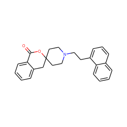 O=C1OC2(CCN(CCc3cccc4ccccc34)CC2)Cc2ccccc21 ZINC000026736748