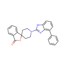 O=C1OC2(CCN(c3nc4c(-c5ccccc5)cccc4[nH]3)CC2)c2ccccc21 ZINC000040429088