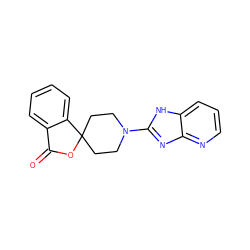 O=C1OC2(CCN(c3nc4ncccc4[nH]3)CC2)c2ccccc21 ZINC000040954686