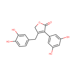 O=C1OCC(Cc2ccc(O)c(O)c2)=C1c1cc(O)cc(O)c1 ZINC000066077463