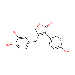 O=C1OCC(Cc2ccc(O)c(O)c2)=C1c1ccc(O)cc1 ZINC000066167169