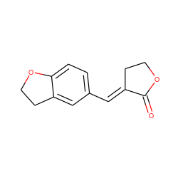 O=C1OCC/C1=C\c1ccc2c(c1)CCO2 ZINC000653729608