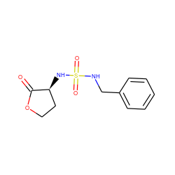 O=C1OCC[C@@H]1NS(=O)(=O)NCc1ccccc1 ZINC000029123617