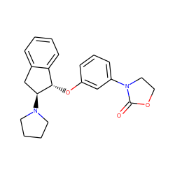 O=C1OCCN1c1cccc(O[C@H]2c3ccccc3C[C@@H]2N2CCCC2)c1 ZINC000068198078