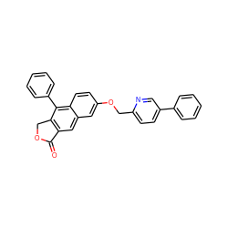 O=C1OCc2c1cc1cc(OCc3ccc(-c4ccccc4)cn3)ccc1c2-c1ccccc1 ZINC000026179101