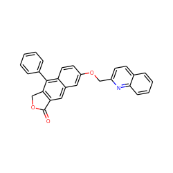 O=C1OCc2c1cc1cc(OCc3ccc4ccccc4n3)ccc1c2-c1ccccc1 ZINC000026181051