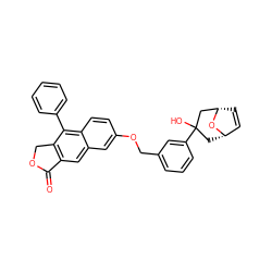 O=C1OCc2c1cc1cc(OCc3cccc(C4(O)C[C@H]5C=C[C@@H](C4)O5)c3)ccc1c2-c1ccccc1 ZINC000013759185