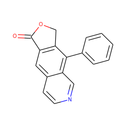 O=C1OCc2c1cc1ccncc1c2-c1ccccc1 ZINC000026176646