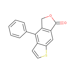 O=C1OCc2c1cc1sccc1c2-c1ccccc1 ZINC000026175729