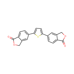 O=C1OCc2cc(-c3ccc(-c4ccc5c(c4)COC5=O)s3)ccc21 ZINC000653717425