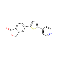 O=C1OCc2cc(-c3ccc(-c4ccncc4)s3)ccc21 ZINC000653717499