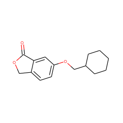 O=C1OCc2ccc(OCC3CCCCC3)cc21 ZINC000096927363