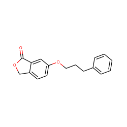 O=C1OCc2ccc(OCCCc3ccccc3)cc21 ZINC000059966698