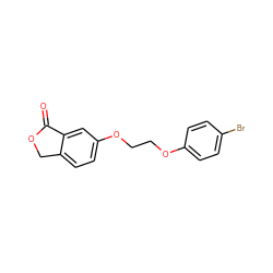 O=C1OCc2ccc(OCCOc3ccc(Br)cc3)cc21 ZINC000096927361