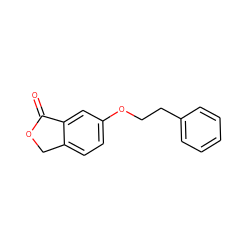 O=C1OCc2ccc(OCCc3ccccc3)cc21 ZINC000096927355